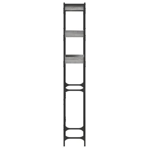Polica za perilicu rublja siva boja hrasta 67x25x163 cm drvena - Sivi hrast sonoma Cijena