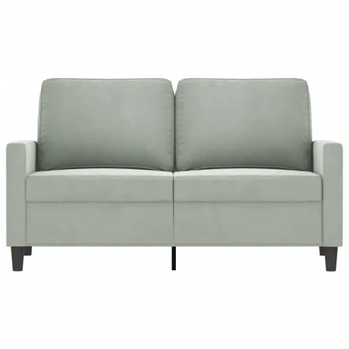 Dvosjed svjetlosivi 120 cm baršunasti - Svjetlosiva 1 120 cm Cijena