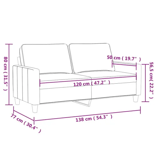 Dvosjed crni 120 cm baršunasti - Crna 1 120 cm Cijena