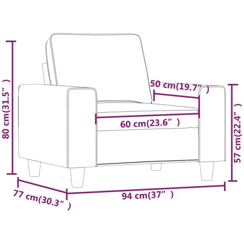 Fotelja tamnosiva 60 cm tkanina - Tamno siva 60 cm Cijena