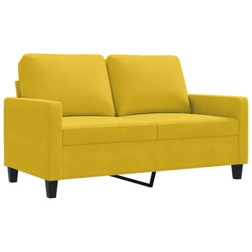 Dvosjed žuti 120 cm baršunasti - Žuta 120 cm Cijena