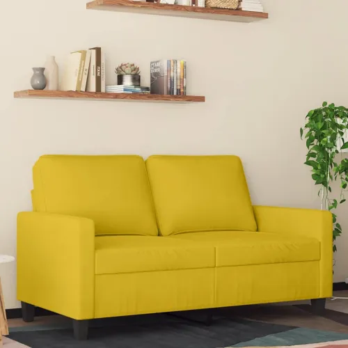 Dvosjed žuti 120 cm baršunasti - Žuta 120 cm Cijena