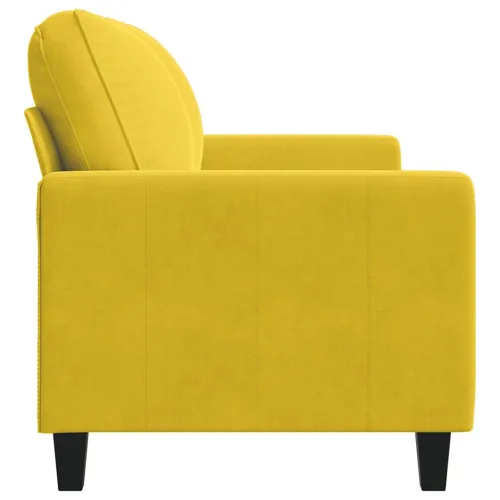 Dvosjed žuti 120 cm baršunasti - Žuta 120 cm Cijena