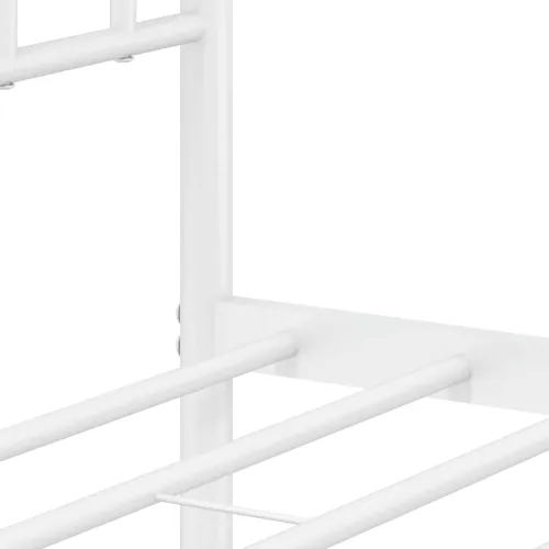 Metalni okvir za krevet s uzglavljem bijeli 150x200 cm - Bijela 150 x 200 cm s uzglavljem Cijena