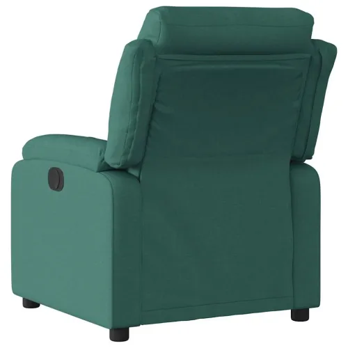 Naslonjač od tkanine tamnozeleni - Tamnozelena 1 Ručno guranje unatrag Ne Cijena