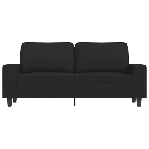 Dvosjed od tkanine crni 140 cm - Crna 140 cm Cijena