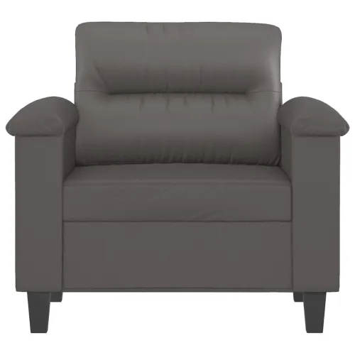 Fotelja siva 60 cm od umjetne kože - Siva 60 cm Cijena