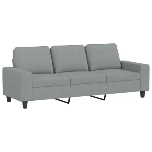 3-dijelni set sofa svjetlosivi od tkanine - Svjetlosiva s jastučićima Cijena