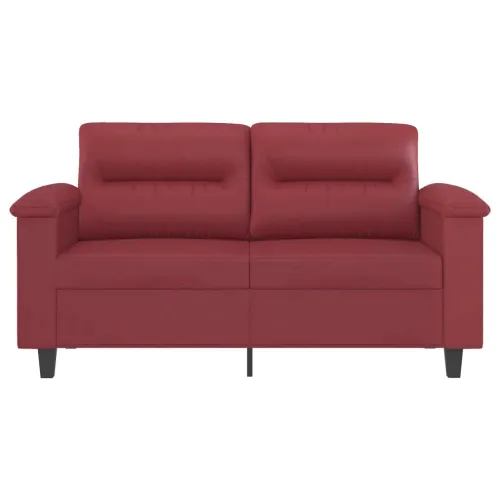 Dvosjed od umjetne kože 120 cm – boja crnog vina - Boja crnog vina 120 cm Cijena