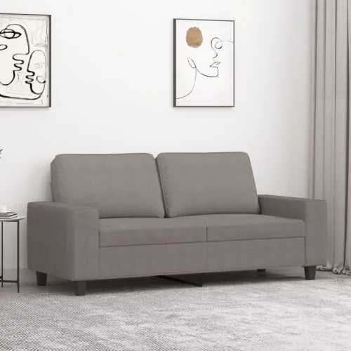 Dvosjed od tkanine smeđesivi 140 cm - Sivo-smeđa 140 cm Sivo-smeđa 140 cm Cijena