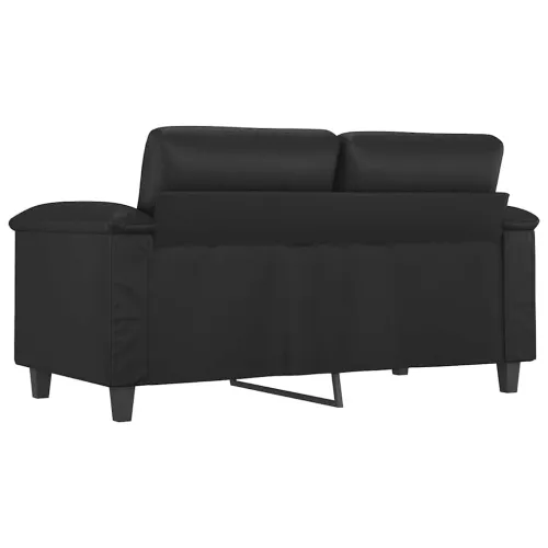 Dvosjed od umjetne kože 120 cm – crni - Crna 120 cm Cijena