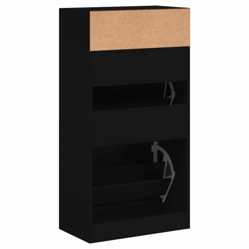 Ormarić za cipele crni 60 x 34 x 116 cm od konstruiranog drva - Crna 1 60 cm 1 Cijena
