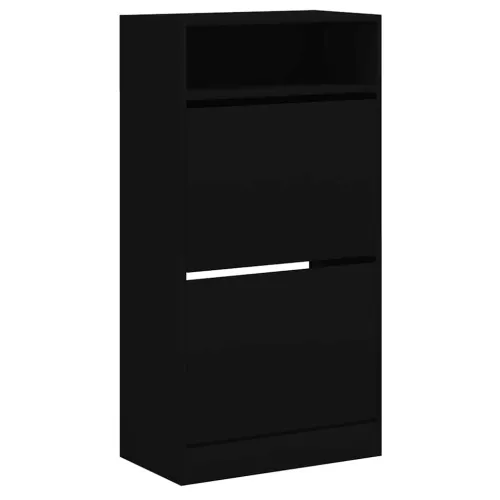 Ormarić za cipele crni 60 x 34 x 116 cm od konstruiranog drva - Crna 1 60 cm 1 Cijena