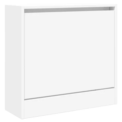 Ormarić za cipele bijeli 60 x 21 x 57 cm od konstruiranog drva - Bijela 60 x 21 x 57 cm Cijena