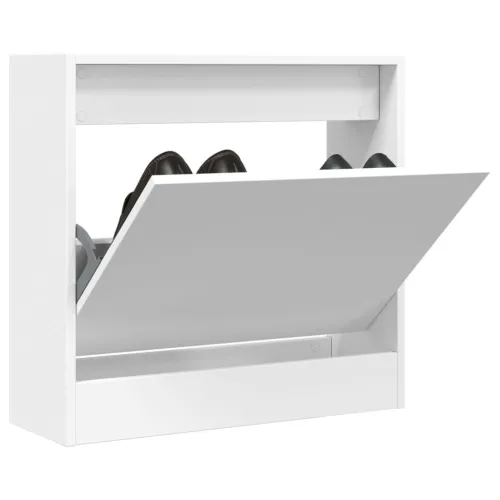 Ormarić za cipele bijeli 60 x 21 x 57 cm od konstruiranog drva - Bijela 60 x 21 x 57 cm Cijena