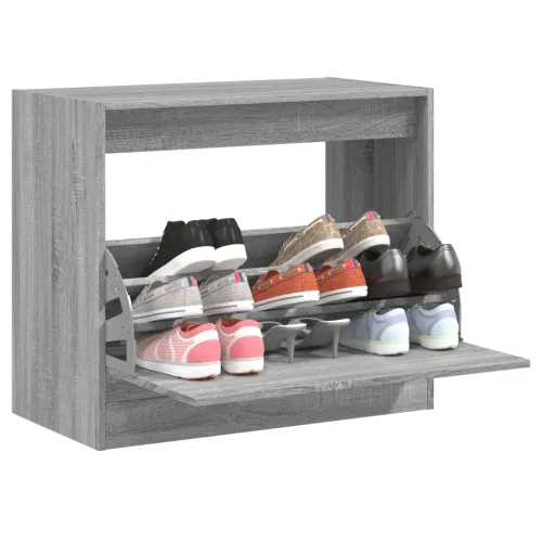 Ormarić za cipele sivi hrast 80x42x69 cm konstruirano drvo - Sivi hrast sonoma 80 x 42 x 69 cm Cijena