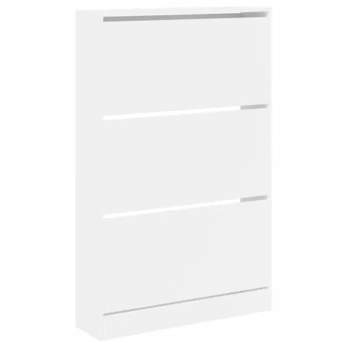 Ormarić za cipele bijeli 80x21x125,5 cm od konstruiranog drva - Bijela 80 x 21 x 125.5 cm Cijena
