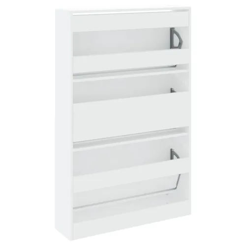 Ormarić za cipele bijeli 80x21x125,5 cm od konstruiranog drva - Bijela 80 x 21 x 125.5 cm Cijena