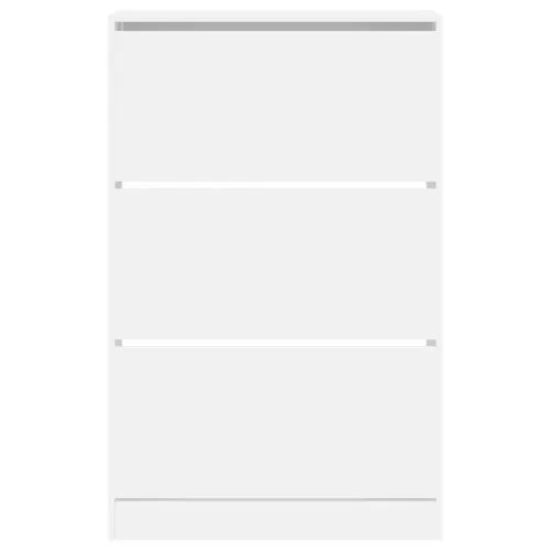 Ormarić za cipele bijeli 80x21x125,5 cm od konstruiranog drva - Bijela 80 x 21 x 125.5 cm Cijena