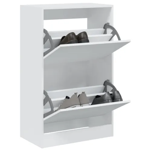 Ormarić za cipele bijeli 60x34x96,5 cm konstruirano drvo - Bijela 60 x 34 x 96.5 cm Cijena