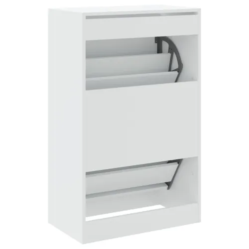 Ormarić za cipele bijeli 60x34x96,5 cm konstruirano drvo - Bijela 60 x 34 x 96.5 cm Cijena
