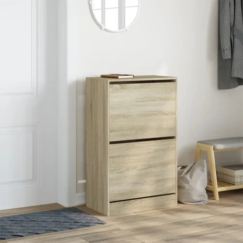 Ormarić za cipele boja hrasta 60x34x96,5 cm konstruirano drvo - Sonoma hrast 60 x 34 x 96.5 cm Cijena