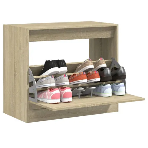 Ormarić za cipele boja hrasta 80x42x69 cm konstruirano drvo - Sonoma hrast 80 x 42 x 69 cm Cijena