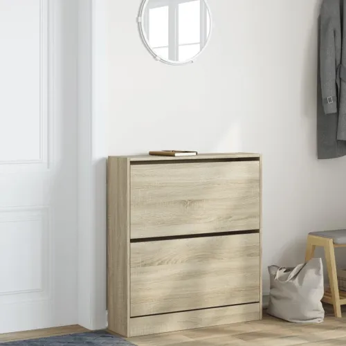 Ormarić za cipele boja hrasta 80x21x87,5 cm konstruirano drvo - Sonoma hrast 80 x 21 x 87.5 cm Cijena