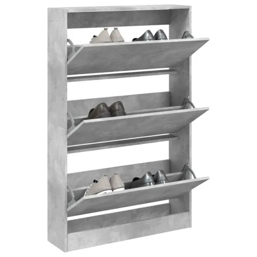 Ormarić za cipele boja betona 80x21x125,5 cm konstruirano drvo - Beton siva 80 x 21 x 125.5 cm Cijena