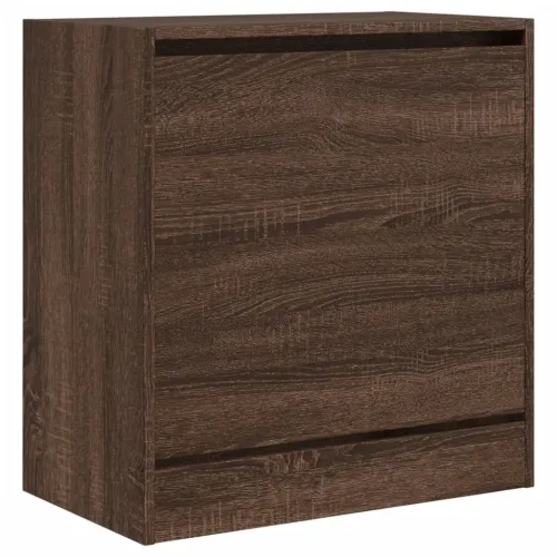 Ormarić za cipele boja hrasta 60x34x63,5 cm konstruirano drvo - Smeđi hrast 60 x 34 x 63.5 cm Cijena