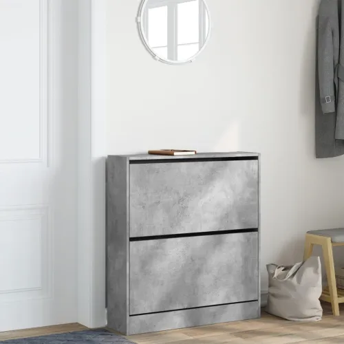 Ormarić za cipele boja betona 80x21x87,5 cm konstruirano drvo - Beton siva 80 x 21 x 87.5 cm Cijena