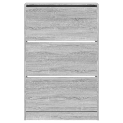 Ormarić za cipele boja hrasta 80x21x125,5 cm konstruirano drvo - Sivi hrast sonoma 80 x 21 x 125.5 cm Cijena