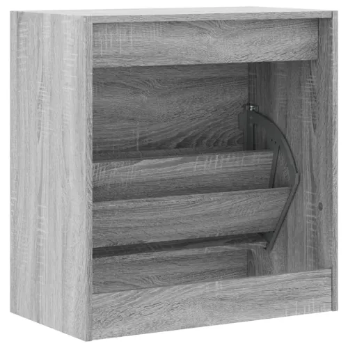 Ormarić za cipele boja hrasta 60x34x63,5 cm konstruirano drvo - Sivi hrast sonoma 60 x 34 x 63.5 cm Cijena