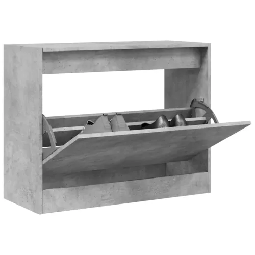 Ormarić za cipele boja betona 80x34x63 cm konstruirano drvo - Beton siva 80 x 34 x 63 cm Cijena