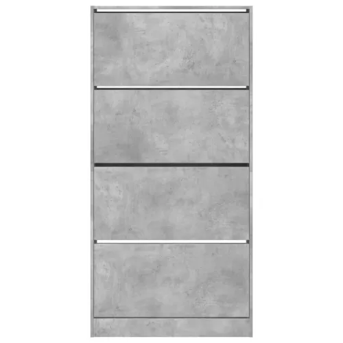 Ormarić za cipele s 4 ladice siva boja betona 80x21x163,5 cm - Beton siva 80 x 21 x 163.5 cm Cijena