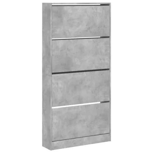 Ormarić za cipele s 4 ladice siva boja betona 80x21x163,5 cm - Beton siva 80 x 21 x 163.5 cm 1 1 Cijena