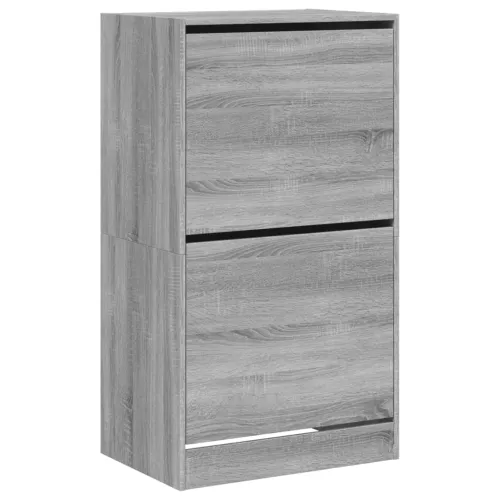 Ormarić za cipele s 2 ladice siva boja hrasta 60x42x108 cm - Sivi hrast sonoma 60 x 42 x 108 cm Cijena