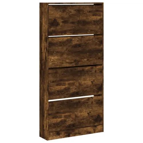 Ormarić za cipele s 4 ladice boja hrasta 80 x 21 x 163,5 cm - Dimljeni hrast 80 x 21 x 163.5 cm Cijena