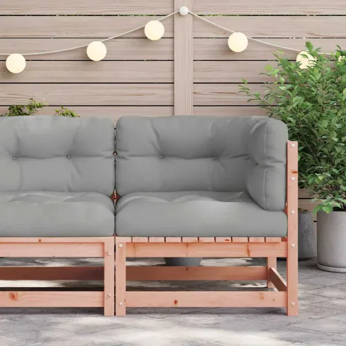 Kutna vrtna sofa s jastucima od masivnog drva duglazije - Prirodni douglas 1 kutna sofa Cijena