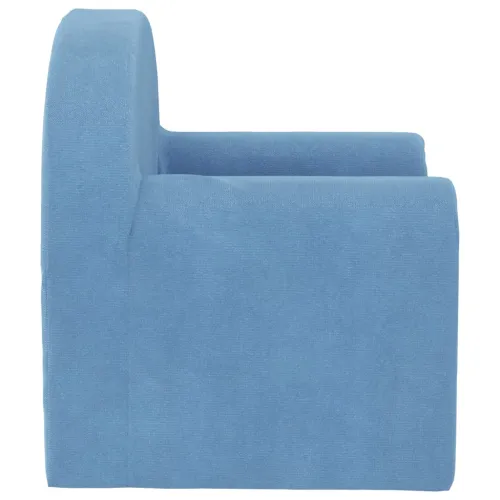 Dječja sofa plava mekana plišana - Plava Stolica Cijena