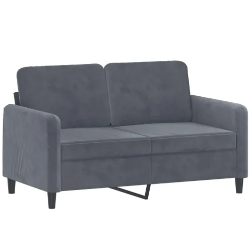 2-dijelni set sofa tamnosivi baršunasti - Tamno siva 1 s jastučićima Cijena