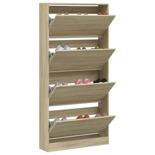 Ormarić za cipele s 4 ladice boja hrasta 80 x 21 x 163,5 cm - Sonoma hrast 80 x 21 x 163.5 cm Cijena