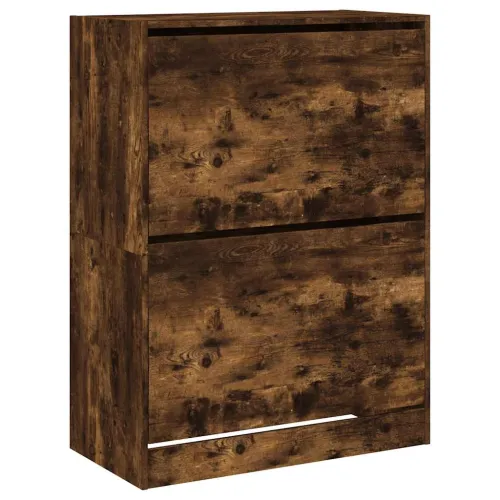 Ormarić za cipele s 2 ladice boja hrasta 80x42x108 cm - Dimljeni hrast 80 x 42 x 108 cm Cijena