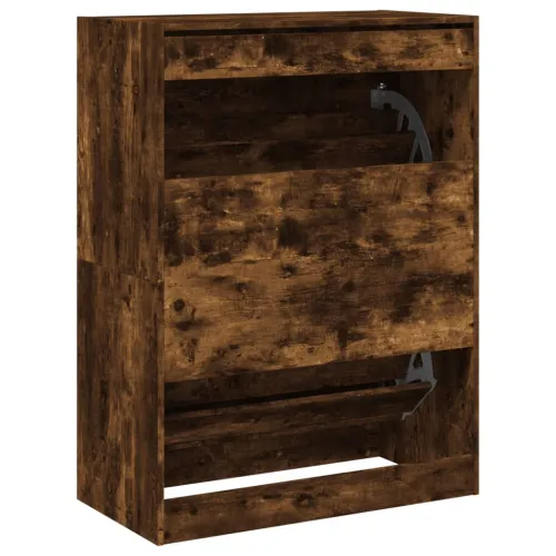 Ormarić za cipele s 2 ladice boja hrasta 80x42x108 cm - Dimljeni hrast 80 x 42 x 108 cm Cijena