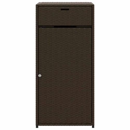 Vrtni ormarić za pohranu smeđi 55x55x111 cm od poliratana - Smeđa 55 x 55 x 111 cm Cijena