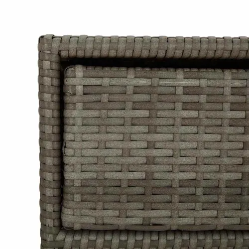 Vrtni ormarić za pohranu sivi 55x59x80 cm od poliratana - Siva 55 x 59 x 80 cm Cijena