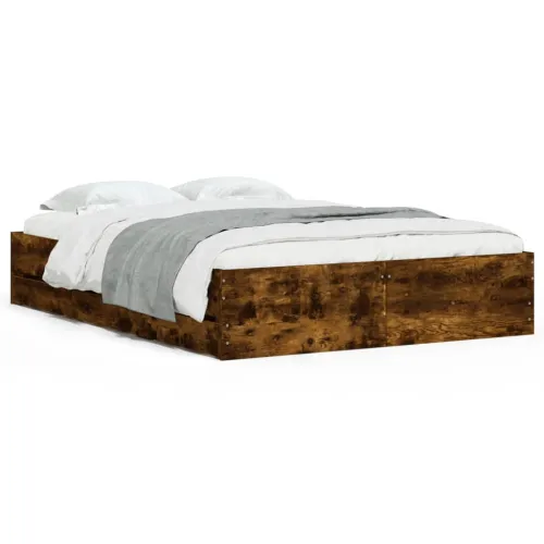 Okvir kreveta s ladicama boja hrasta 120x200 cm - Dimljeni hrast 120 x 200 cm Cijena