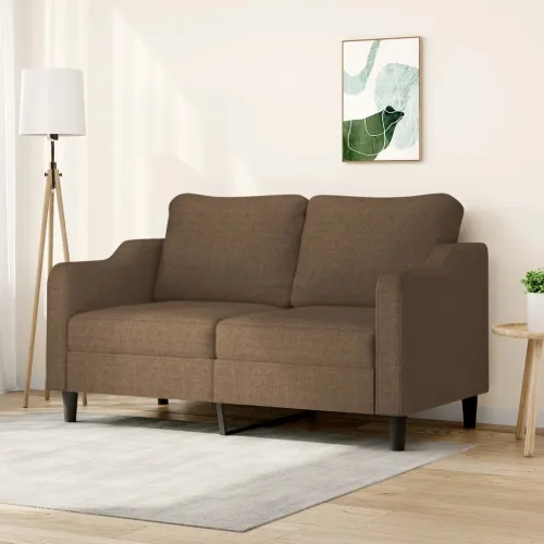 Dvosjed od tkanine smeđi 140 cm - Smeđa 140 cm Cijena