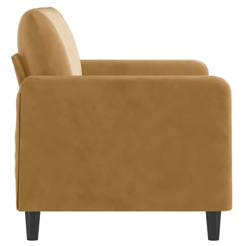 Dvosjed smeđi 120 cm baršunasti - Smeđa 1 120 cm Cijena