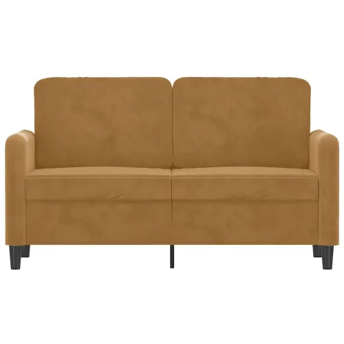 Dvosjed smeđi 120 cm baršunasti - Smeđa 1 120 cm Cijena